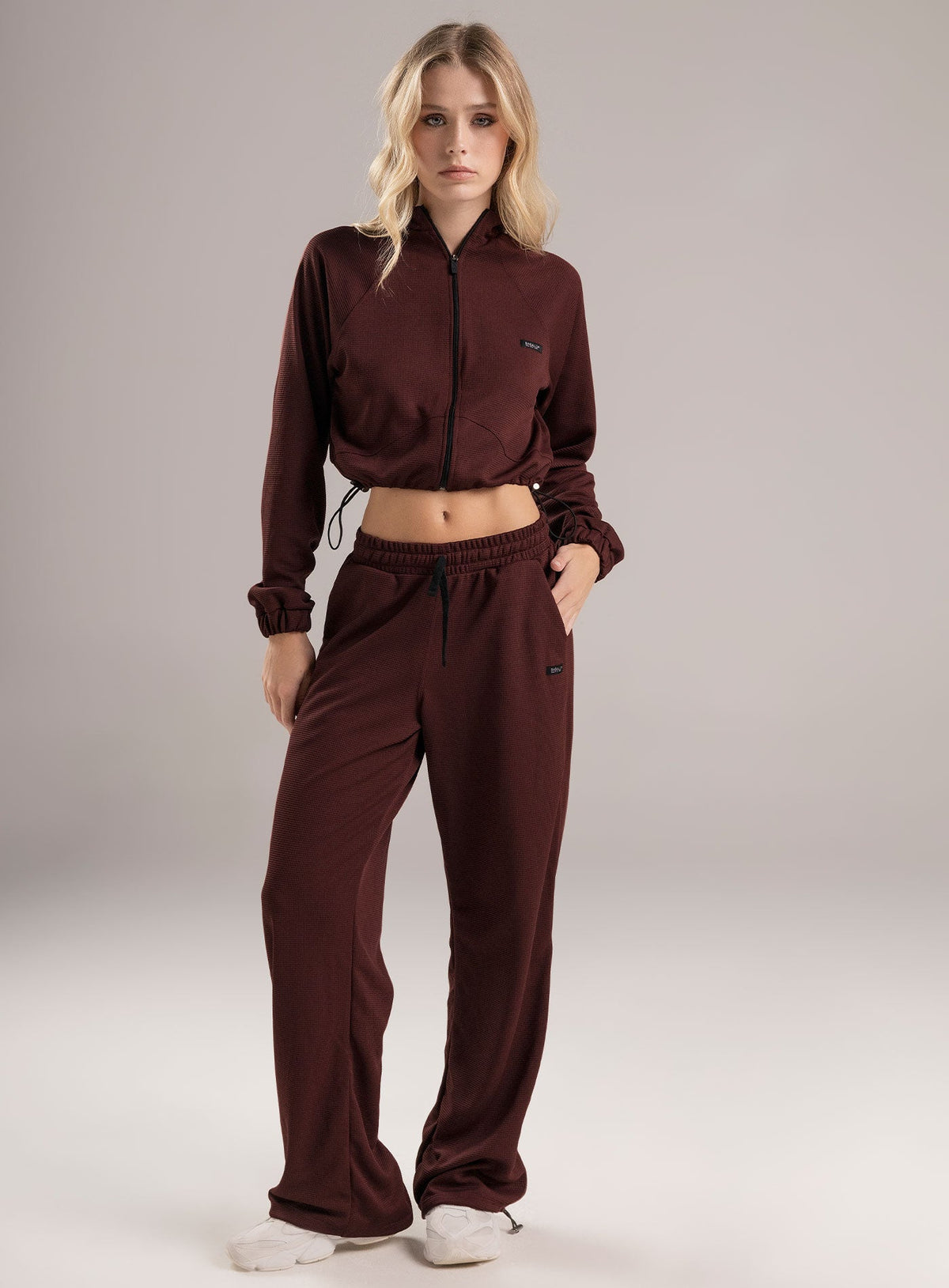 Pantalon estilo color palo rosa para mujer, marca BABALÚ, referencia 113153, vista frontal. Compra al por mayor en babalu.com.co en COP.