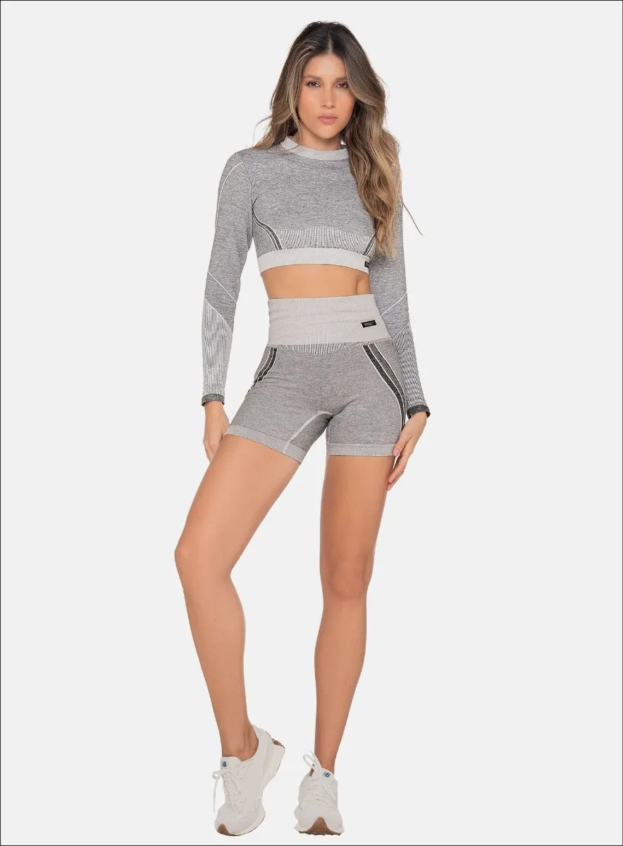 Short deportivo color blanco para mujer, marca BABALÚ, referencia 111933, vista frontal. Compra al por mayor en babalu.com.co en COP.