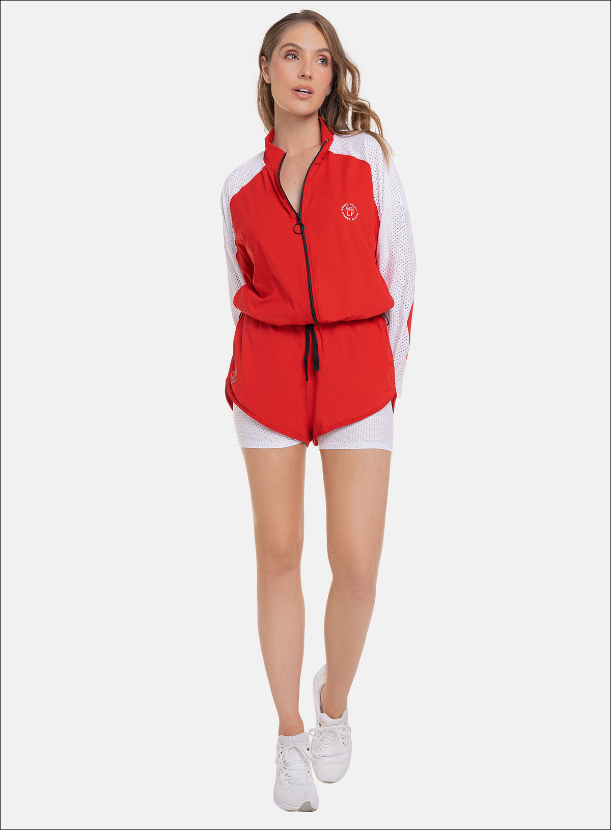 Short deportivo color rojo para mujer, marca BABALÚ, referencia 109143, vista frontal. Compra al por mayor en babalu.com.co en COP.