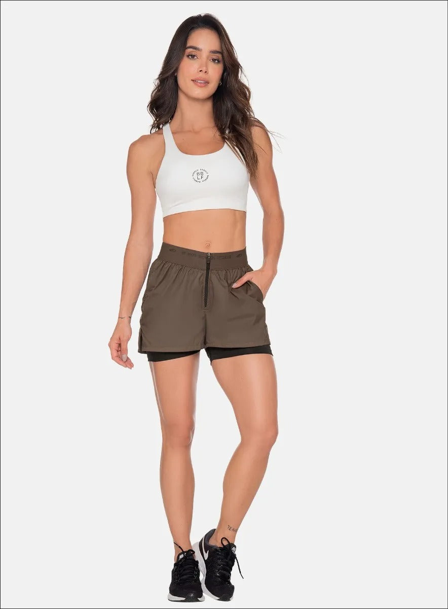 SHORT DEPORTIVO POLIÉSTER SEMI IMPERMEABLE