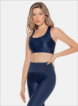 TOP DEPORTIVO POLIAMIDA APARIENCIA CUERO