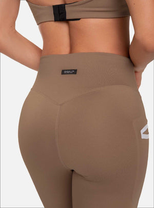 Top deportivo color arequipe para mujer, marca BABALÚ, referencia 111073, vista trasera. Compra al por mayor en babalu.com.co en COP.