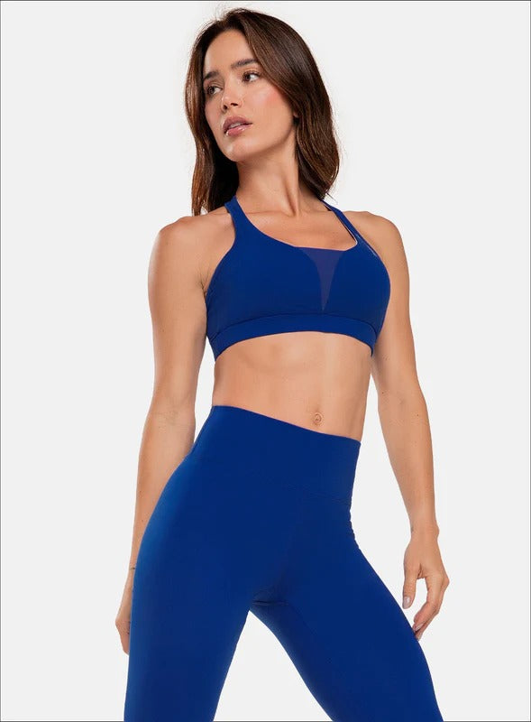 Top deportivo color azul para mujer, marca BABALÚ, referencia 32553, vista detalle. Compra al por mayor en babalu.com.co en COP.