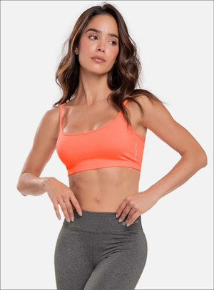 Top deportivo color fucsia para mujer, marca BABALÚ, referencia 15943, vista frontal. Compra al por mayor en babalu.com.co en COP.