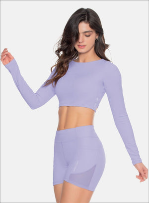 Top deportivo color lila baby, marca BABALÚ, referencia 109373, vista frontal. Compra al por mayor en babalu.com.co en COP.