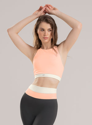 Top deportivo color melon, marca BABALÚ, referencia 113643, vista frontal. Compra al por mayor en babalu.com.co en COP.