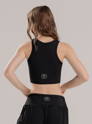 Top deportivo color negro, marca BABALÚ, referencia 114023, vista detalle. Compra al por mayor en babalu.com.co en COP.