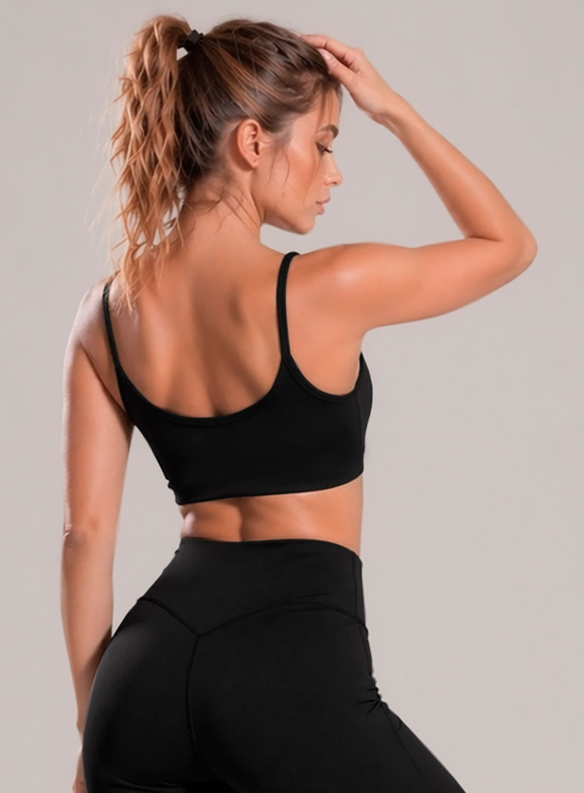 Top deportivo color negro, marca BABALÚ, referencia 114663, vista detalle. Compra al por mayor en babalu.com.co en COP.