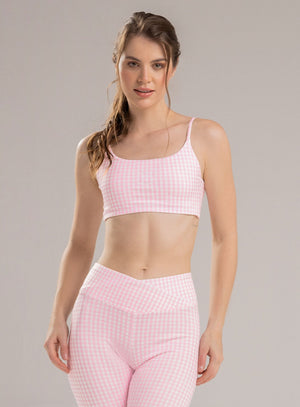 Top deportivo color rosado, marca BABALÚ, referencia 113993, vista frontal. Compra al por mayor en babalu.com.co en COP.