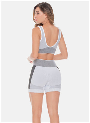 Top deportivo color rosado para mujer, marca BABALÚ, referencia 108873, vista detalle. Compra al por mayor en babalu.com.co en COP.