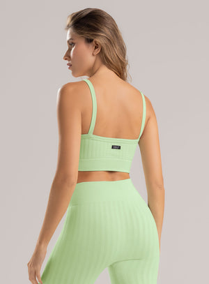 Top deportivo color verde, marca BABALÚ, referencia 114593, vista detalle. Compra al por mayor en babalu.com.co en COP.