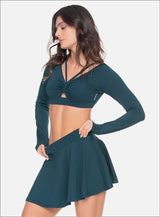 TOP DEPORTIVO MANGA LARGA, SUAVE AL TACTO CON RESORTE INTERNO QUE BRINDA MAYOR AJUSTE EN LA CINTURA.