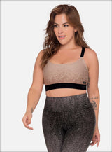 TOP DEPORTIVO POLIAMIDA JACQUARD CON EFECTO DEGRADE