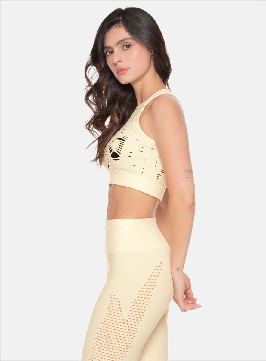 TOP DEPORTIVO MUJER POLIAMIDA SIN COSTURAS TALLA ÚNICA