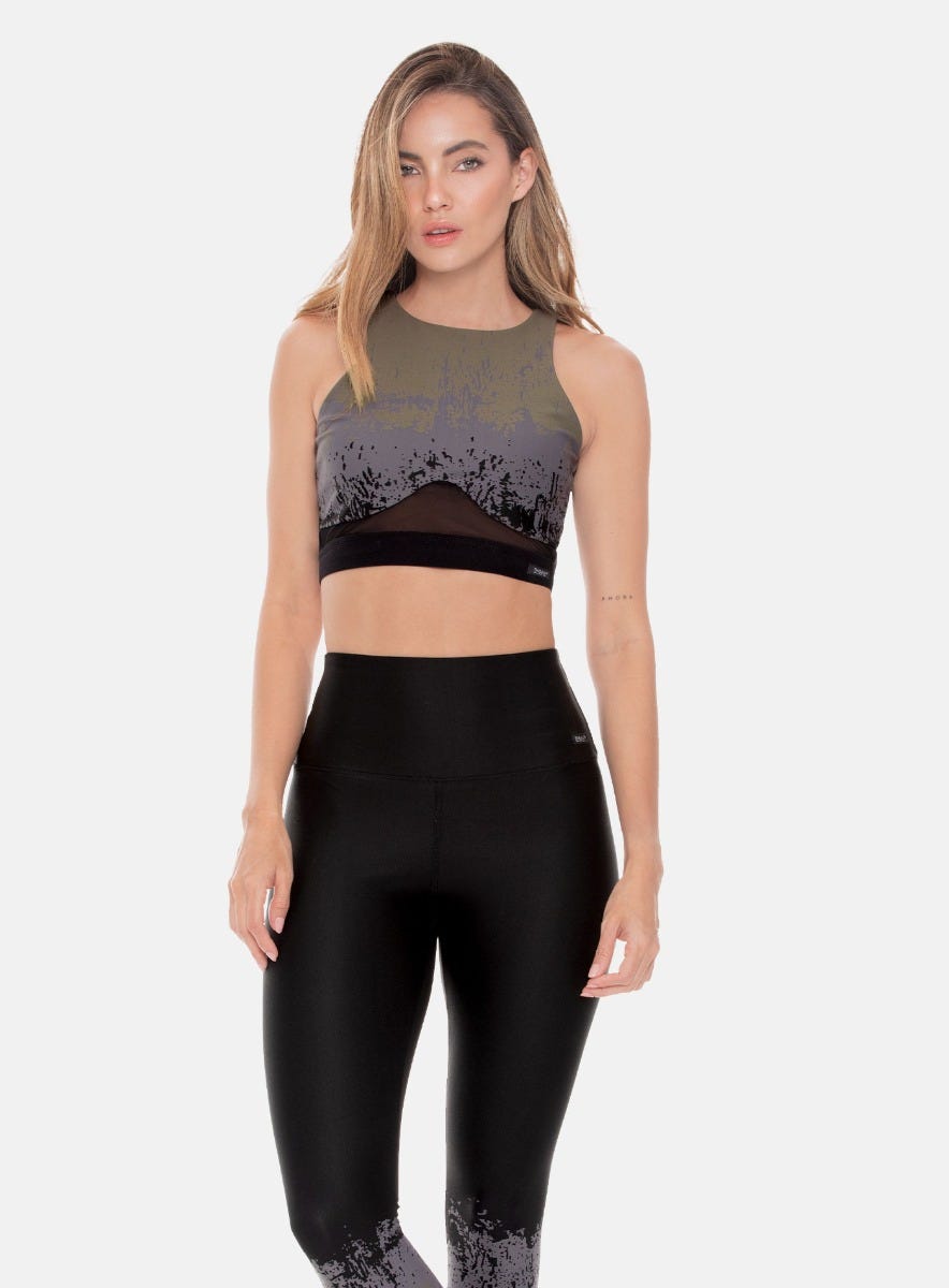 TOP DEPORTIVO  POLIAMIDA JACQUARD