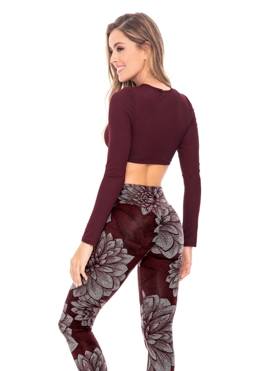 TOP DEPORTIVO MUJER POLIÉSTER MANGA LARGA CON ELÁSTICO INTERNO TALLA S - M - ¡PRECIO ESPECIAL!